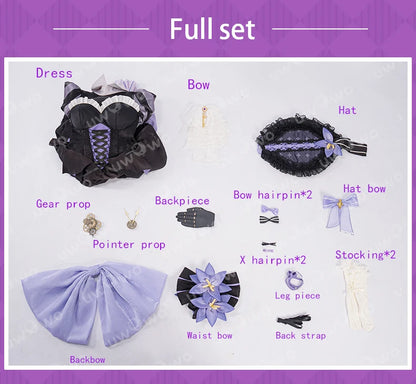 UWOWO Herta Cosplay Game Honkai Star Rail Fanart The Herta Lolita-Style Gown Cosplay Costume Halloween Costume