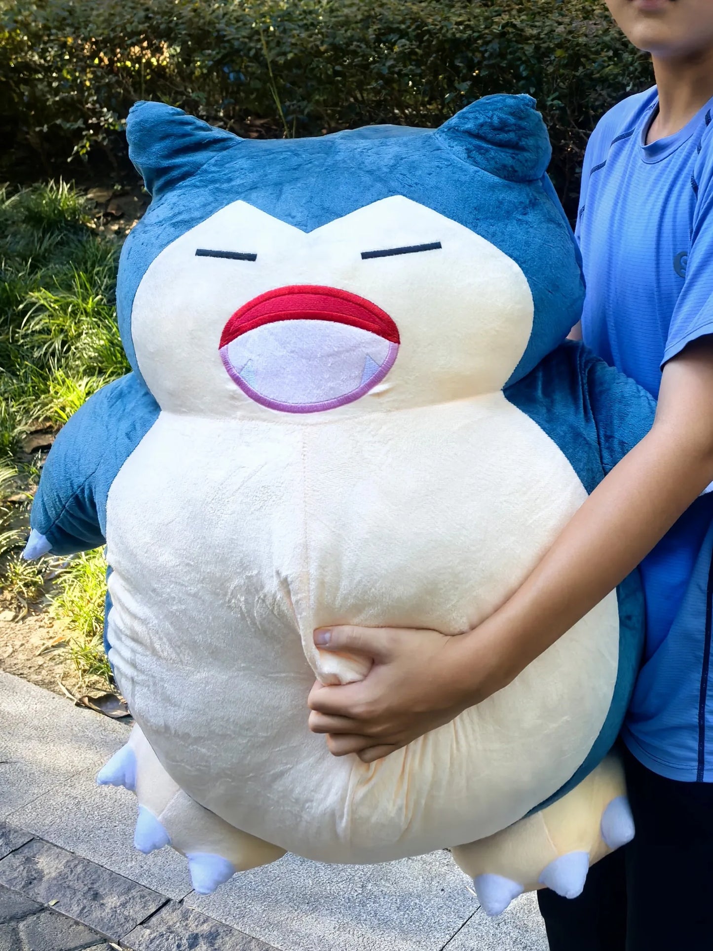 Aoger Giant Snorlax Plush Toys Kawaii Soft Snorlax Leather Shell Plushie NO Filling Pillow Birthday Gifts For Children Pokemon