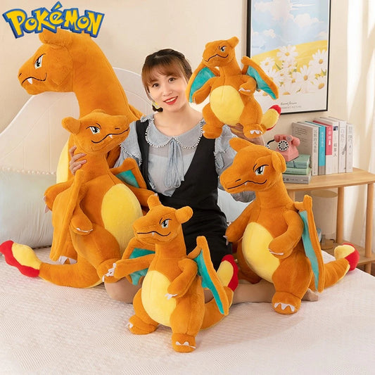 35/45/60CM Big Size Pokemon Charizard Plush Cartoon Anime Plushies Soft Doll Pillow Kawaii Stuffed Plushie Ornament Gift for Kid