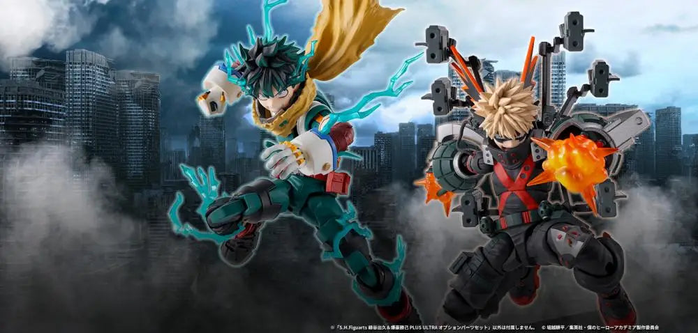 Bandai S.H.Figuarts My Hero Academia Izuku Midoriya Katsuki Bakugo PVC Model
