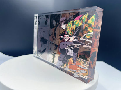 New Demon Slayer Creative High-value Bar Chi Tokitou Muichirou Acrylic Brick Computer Desktop Ornaments Anime Peripheral Gifts