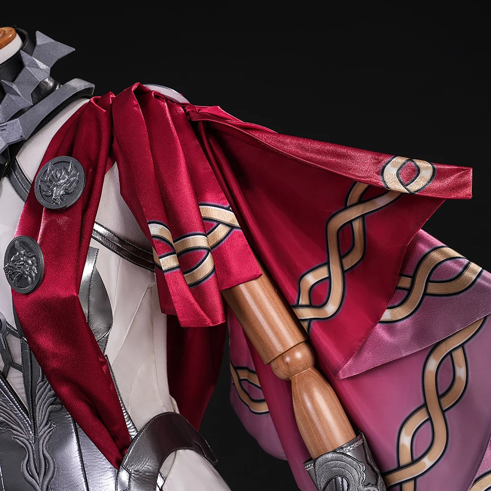 Wuthering Waves Lupa Cosplay Costume Wig Bodysuit Cloak Earrings Tail Headwear Leggings Halloween Party for Women Girls iCoser