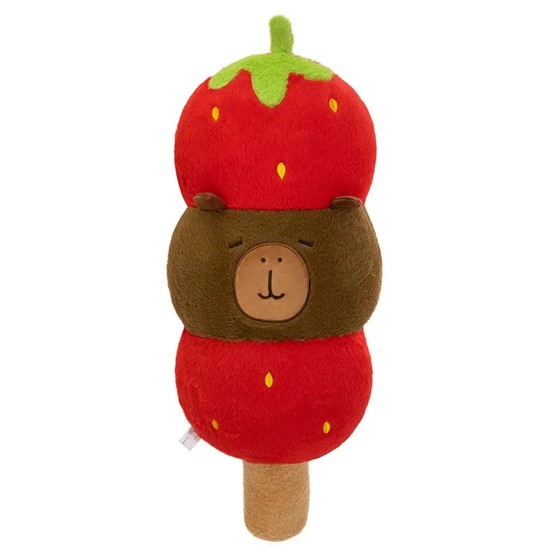 New 60-80cm Kawaii Creative Capybara Series Plush Toys Cartoon Stuffed Animals Soft Indoor Ornament for Children's Pillows