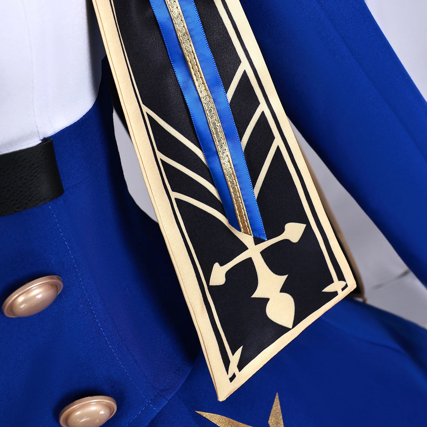 iCoser Honkai Star Rail Fate Saber Cosplay Costume Wig Blue Dress Uniform Outfit Halloween Party for Women Girls Carnival Props