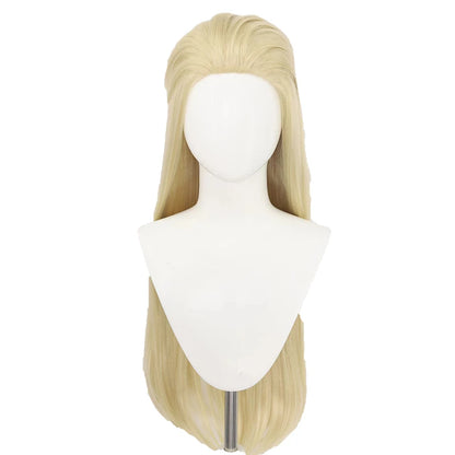 UWOWO Evelynn Wig Game  League of Legends/LOL Coven Evelynn Cosplay Wig Lace wig Lace hair Long Hair Yellow Hair 90CM New Style