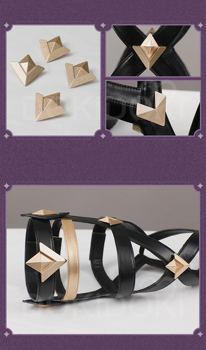 Captain Capitano Citlali Ororon Shoes Game Genshin Impact DokiDoki Men Women Capitano Cosplay Long Boots