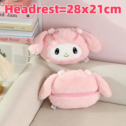 Lovely Kuromi My Melody Plushies Stuffed Anime Headrest Comfortale Soft Cuddly Pillow Cartoon Plush Toy Blanket Xmas Gifts Girl