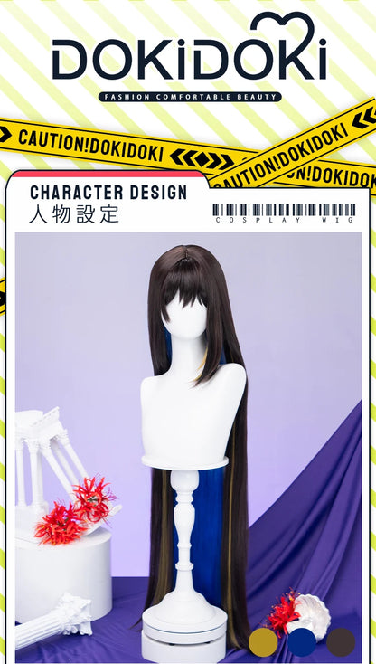 IN STOCK Evernight Cyrene Dan Heng Wig Game Honkai: Star Rail DokiDoki Dan Heng Permansor Terrae Horns Cyrene 120cm Wig