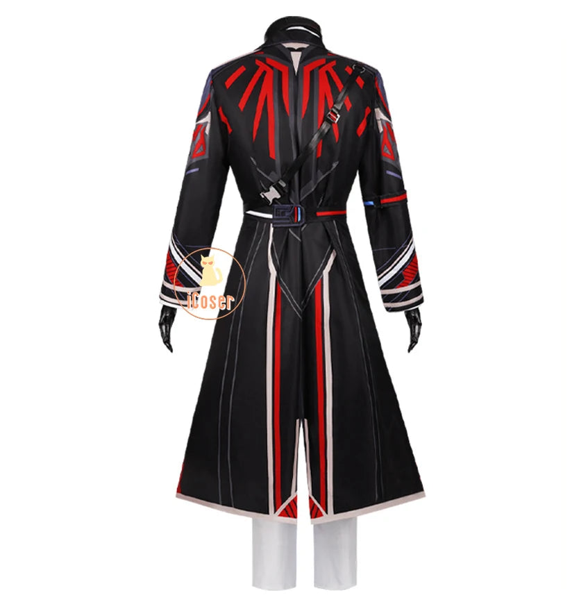 Love and Deepspace Caleb Cosplay Costume Wig Farspace Colonel Uniform Cap Outfit Halloween Party for Women Men Carnival Props