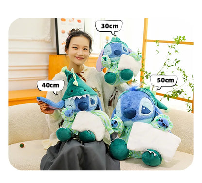 30/40/50cm Big Size Lilo & Stitch Pajamas Disney Anime Plush Stuffed Doll Kawaii Room Plushies Children's Pillow Holiday Gift