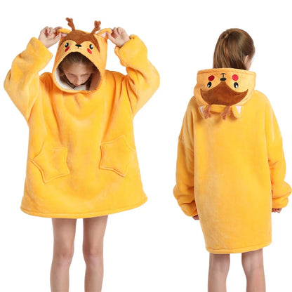 Funny Cartoon Children's Pajamas Girls Winter Clothes Plush Dinosaur Cat Bear Unicorn Pink Blue Toddler Boy Pijama Kids Clothing