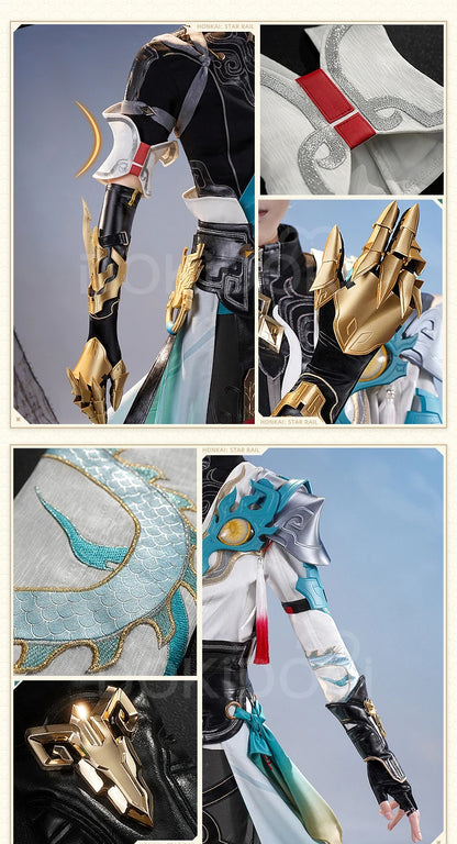 Dan Heng IL Permansor Terrae Cosplay Costume Game Honkai: Star Rail【S-2XL】DokiDoki-SR Danheng Tail Halloween Cosplay Plus Size