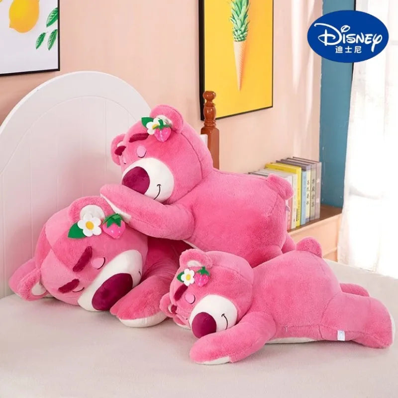 40/70/100cm Super Big Size Lotso Disney Anime Plush Stuffed Doll Room Decoration Kawaii Peluche Children's Pillow Holiday Gift