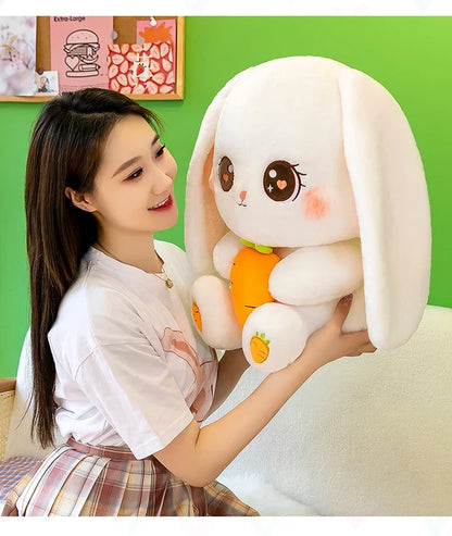 Radish Rabbit Doll Plush Toy Cute Doll Soft Stuffed Animal Sleeping Pillow Cushion Christmas Gifts for Kids and Girls