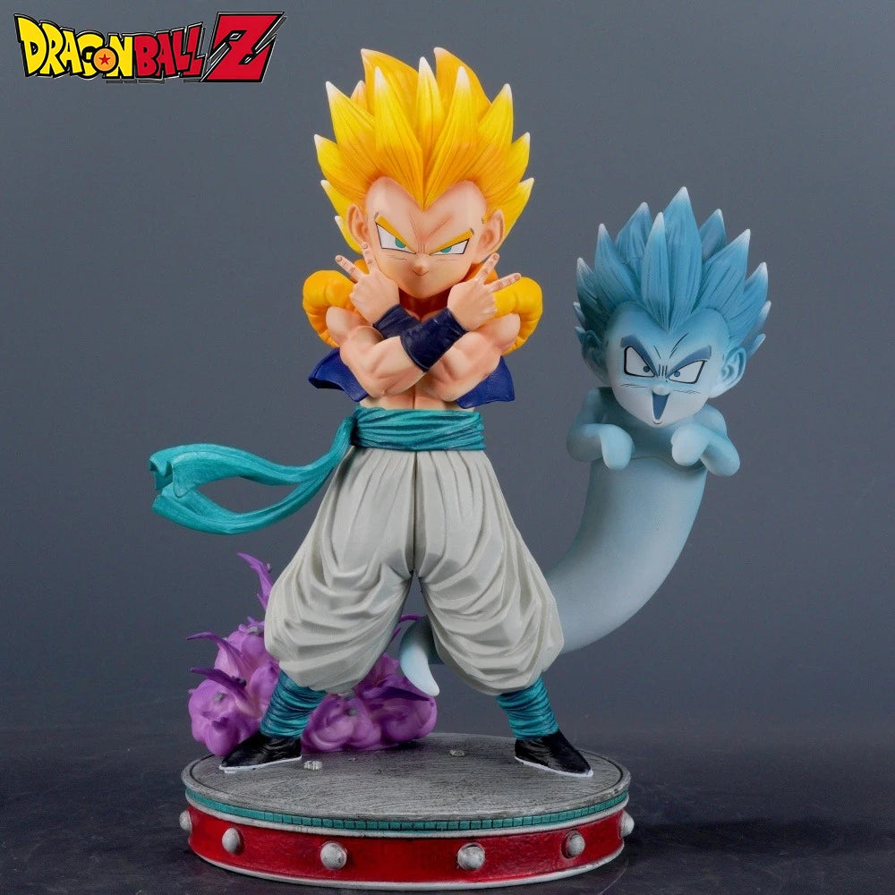 24cm Anime Dragon Ball Gotenks PVC Action Figure Statue Desktop Ornament Model Toy Gift