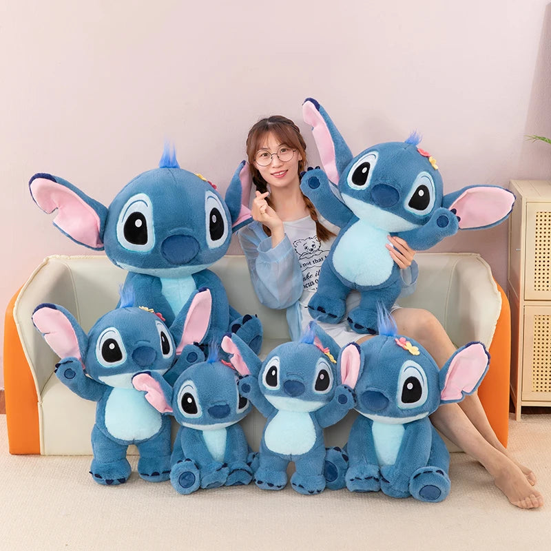 Disney 70cm Large Size Lilo&Stitch Plush Stuffed Doll Cartoon Animal Sleeping  Pillow Room Decoration Softmaterial Toy for Gift