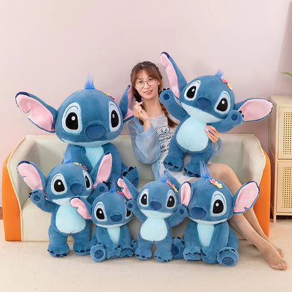 Disney 70cm Large Size Lilo&Stitch Plush Stuffed Doll Cartoon Animal Sleeping  Pillow Room Decoration Softmaterial Toy for Gift
