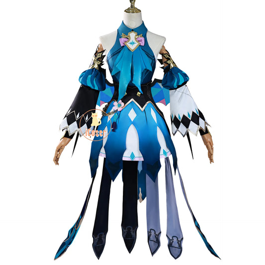 Honkai Star Rail Cerydra Cosplay Costume Wig Dress Uniform Headwear Wings Amphoreus Halloween Party for Women Girls Prop iCoser