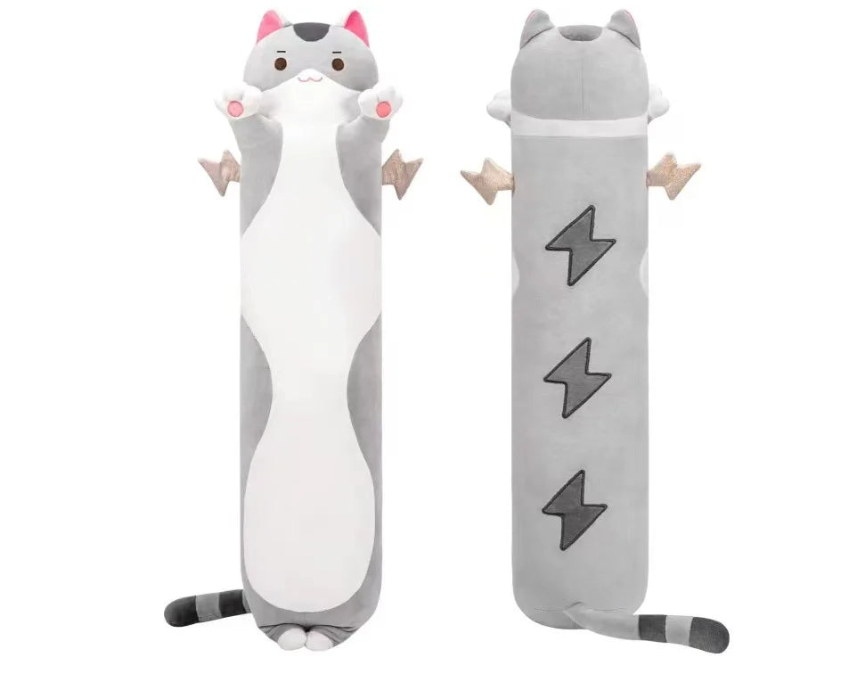 New Long Cat Plush Pillow Wings Colorful Sofa Pillow Bed Pillow Doll Plush Toy Doll Children's Birthday Christmas Gift