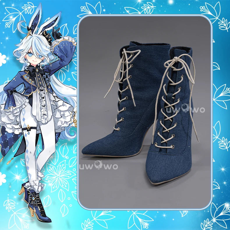 LAST BATCH UWOWO Furina Cosplay Shoes Genshin Impact Fanart Furina Cute Bunny Suit Cosplay Boots Footwear