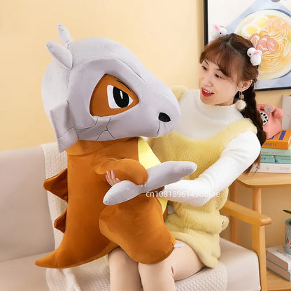80cm Super Big Size Pokemon Cubone Anime Plush Stuffed Doll Plush Animal Comfortable Soft Doll Children Birthday Gift Anime Toy