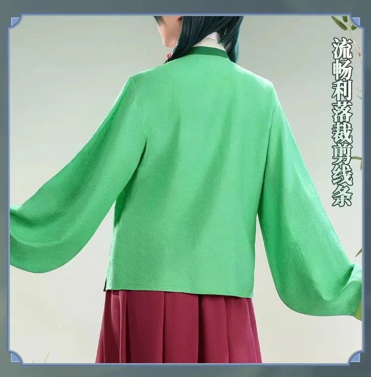 Maomao Cosplay Costume Wig Anime The Apothecary Diaries Green Outfit Dress Headwear Kusuriya No Hitorigoto Halloween for Women