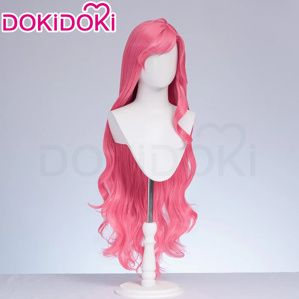 Alice Auriana Wig Anime LoliRock Cosplay Wig DokiDoki Women Pink Orange Long 100cm Curly Alice Cosplay Hair Free Wig Cap