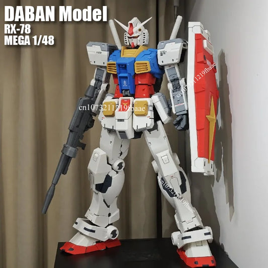 In Stock DABAN RX-78 1/48 MEGA RX-78-2 Assembly Model Kit With Water Sticker Toys Action Figure Model Kit Mecha Hobby Kids Gifts