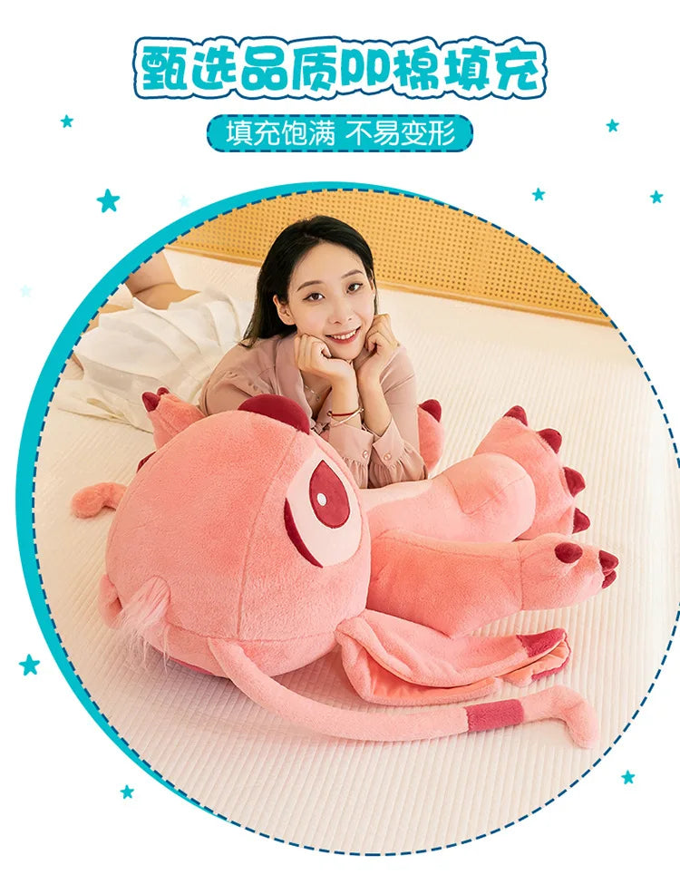 50/70/90cm Super Big Size Stitch Disney Anime Plush Stuffed Doll Angel Decoration Plushies Children Pillow Ornament Holiday Gift