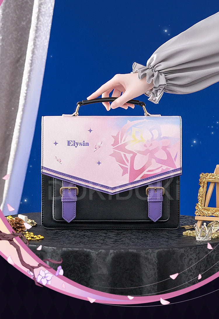 Sunday Elysia Doujin Bag Game Honkai Star Rail DokiDoki Sunday Cosplay Props School Bag HSR Itabag Halloween
