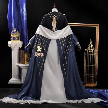 Arknights Aefanyl Logos Cosplay Costume Wig Uniform Earrings Radiant Serenity Ambience Synesthesia Halloween Women Men Carnival