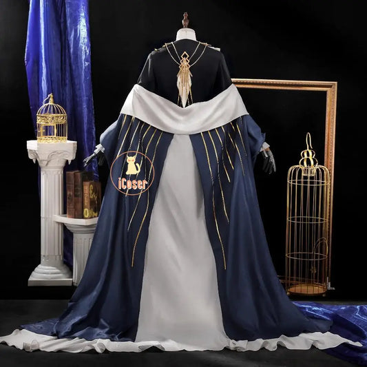 Arknights Aefanyl Logos Cosplay Costume Wig Uniform Earrings Radiant Serenity Ambience Synesthesia Halloween Women Men Carnival