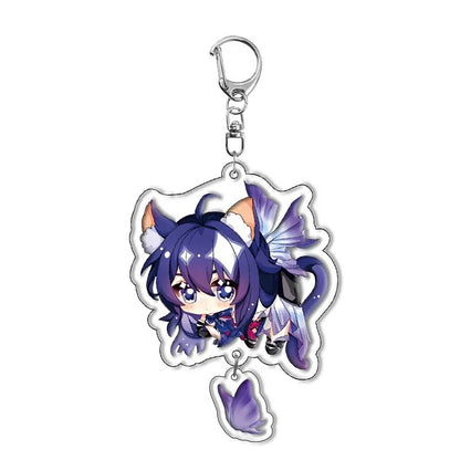 Honkai Star Rail Keychain Himeko March 7th Sampo Koski Blade Cosplay Dan Heng Silver Wolf Key Chain Astral Express Jing Yuan Boy
