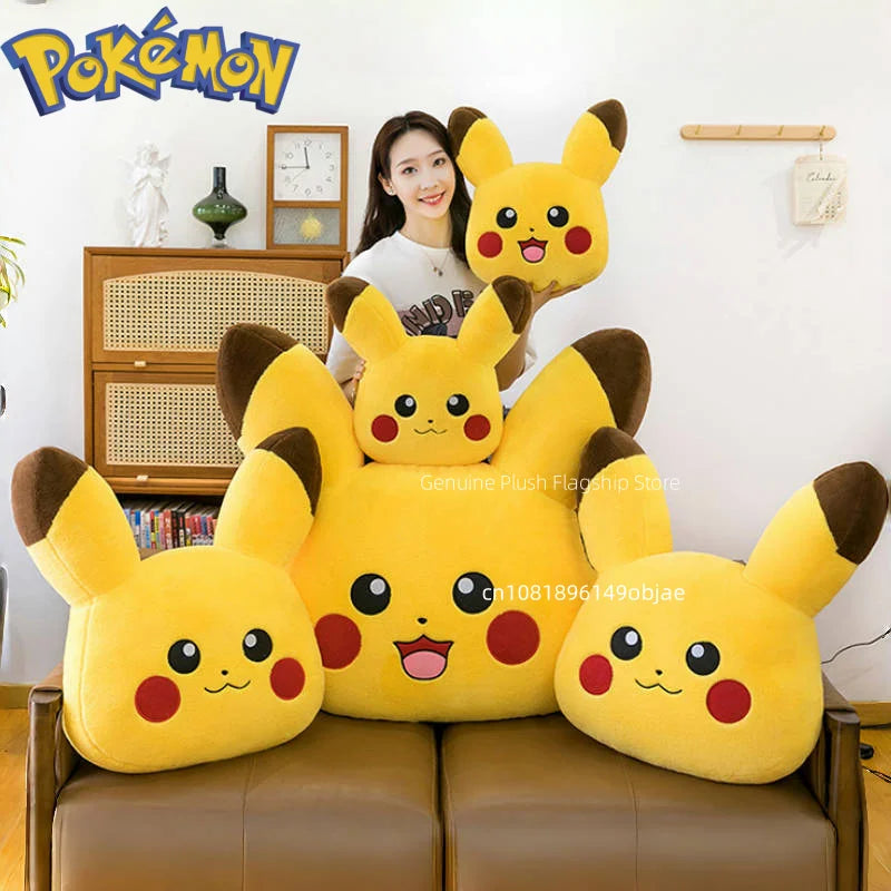 90cm Super Big Size Pokemon Pikachu Anime Plush Stuffed Doll Kawaii Room Decorated with Plushies Pillow Holiday Gifts