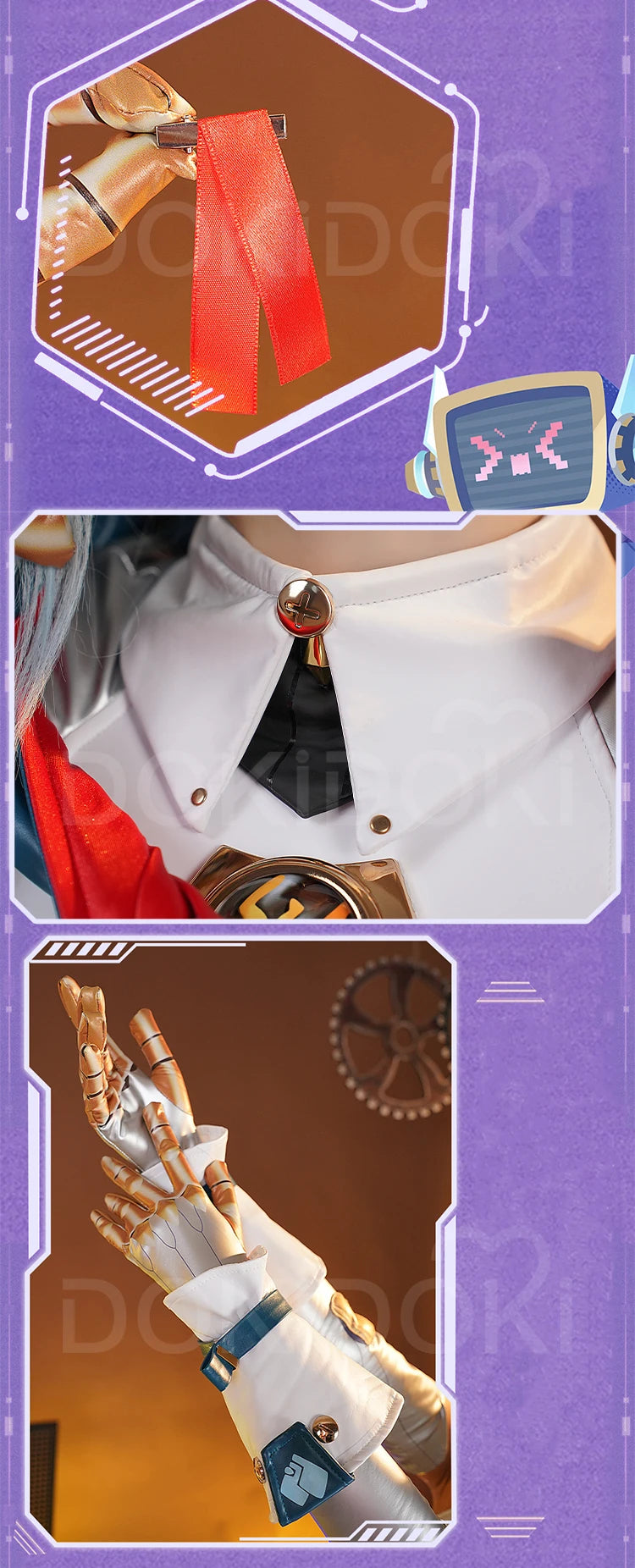 Ineffa Cosplay Costume Game Genshin Impact Cosplay DokiDoki-R Women Robot Costume Nod-Krai Ineffa Costume