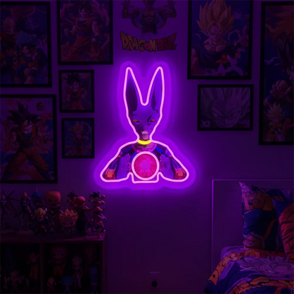 Anime Dragon Ball Goku One Piece Acrylic Neon LED Light  Artwork for Home Festival Decor Party Bar Hotel Salon Shop,Etc.