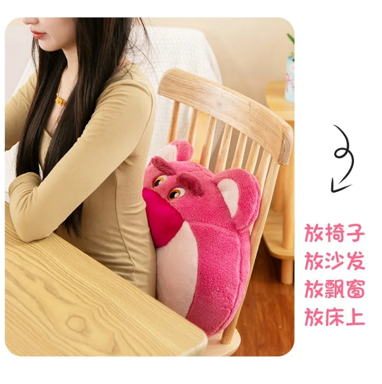 65cm Disney Toy Story 4 Strawberry Bear Cute Girl Heart Bear Backrest Plush Toy Doll Pillow Doll Cushion with Strawberry Flavor