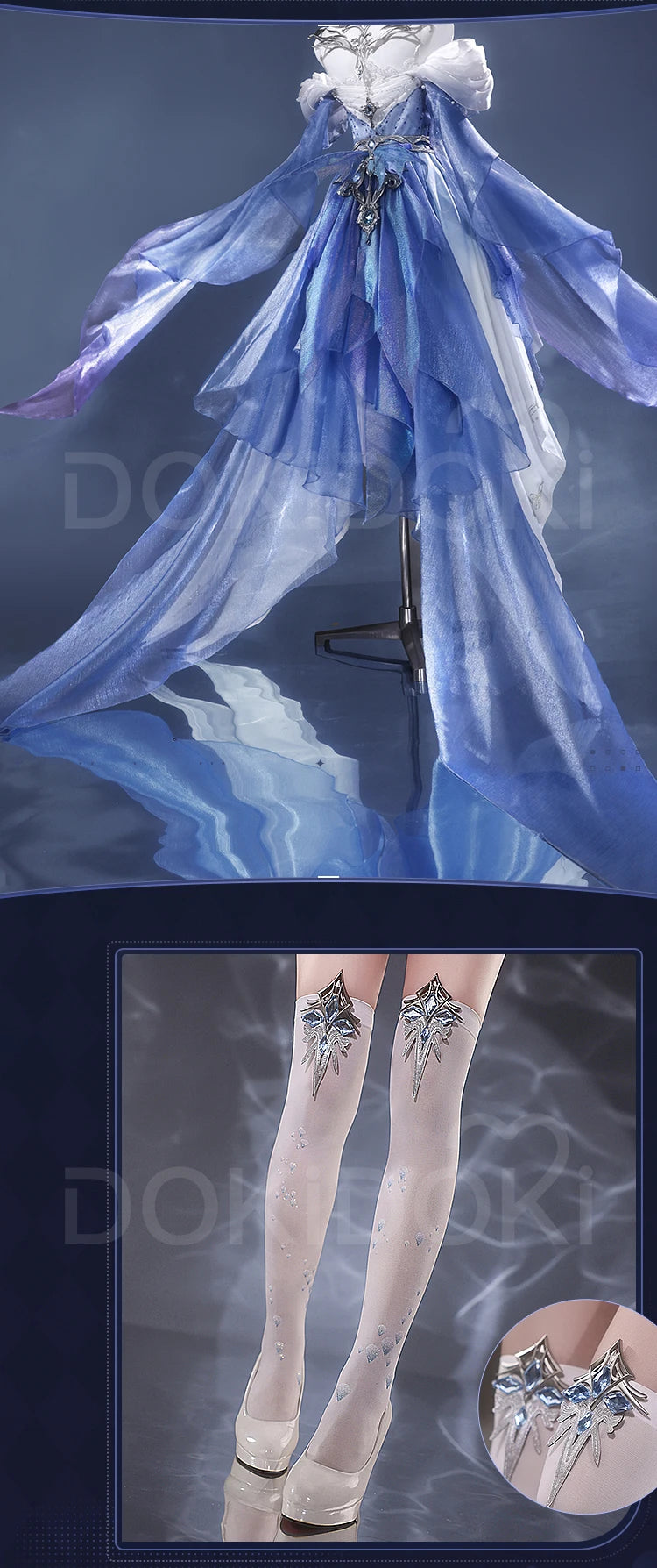 Heroine MC Deepsea Waves Cosplay Costume Game Love and Deepspace DokiDoki-SR Bride of the Sea God Rafayel Cosplay