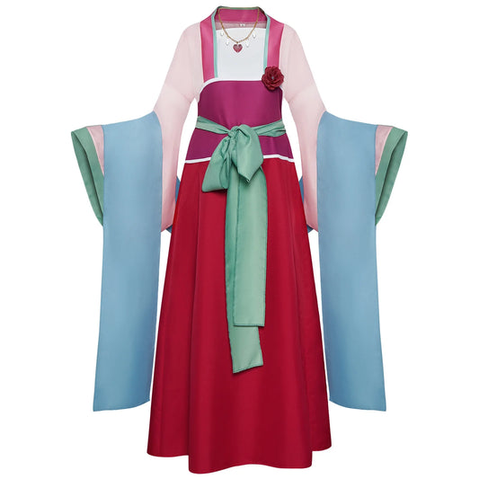 Maomao Anime Apothecary Diaries Pink Kimono Set Polyester Elastane