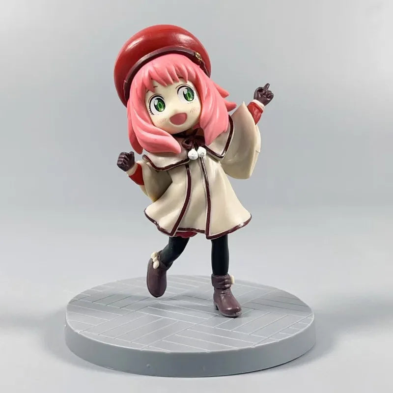 Manga Spy×Family Action Figures Forger Anya Detective Model Cute Anya Anime Figurine Toys PVC Collectible Ornament Birthday Gift