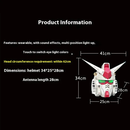 In Stock RX-78-2 Helmet Cosplay Msak Accessory Toy Action Figures Model LED Light-Up Collect Ornaments Gifts
