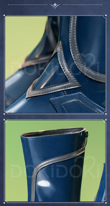 IN STOCK Anaxa Sunday Jiaoqiu Shoes Cosplay Game Honkai: Star Rail Cosplay DokiDoki-SR Men Black Boots Anaxa Cosplay Boots