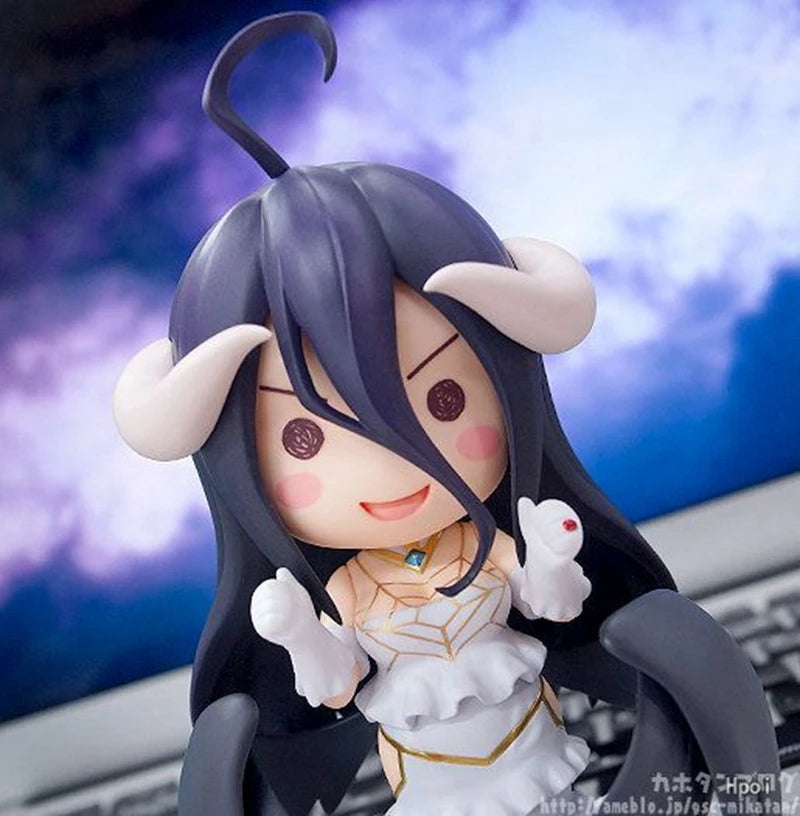 10cm #642 Albedo Anime Figure OverLord #631 Ainz Ooal Gown Action Figure Sexy Girl Figurine PVC Collection Model Doll Toys