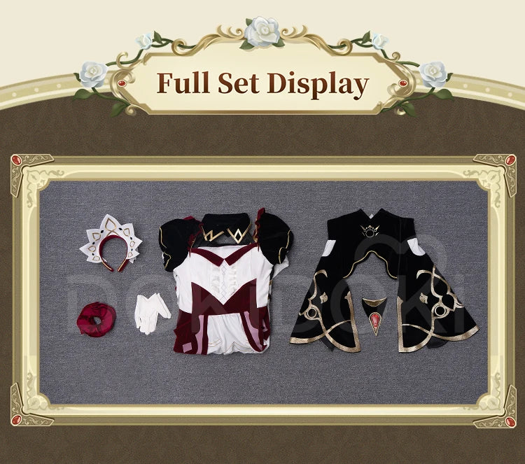 Sandrone Cosplay Costume Game Genshin Impact【S-3XL】DokiDoki-R Fatui Harbinger Sandrone Marionette Maid Halloween Plus Size