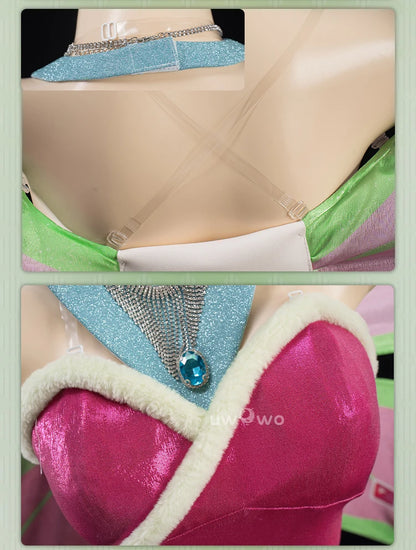 PRE SALE UWOWO Flora Cosplay Anime Flora S4 Winter Fairy Club Transformation Cosplay Costume S-3XL Halloween Costume