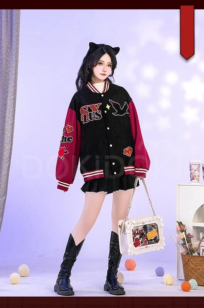 Sylus Doujin Cosplay Costume Game Love and Deepspace DokiDoki-R Men Women Daily Baseball Jacket Sylus Cosplay Coat