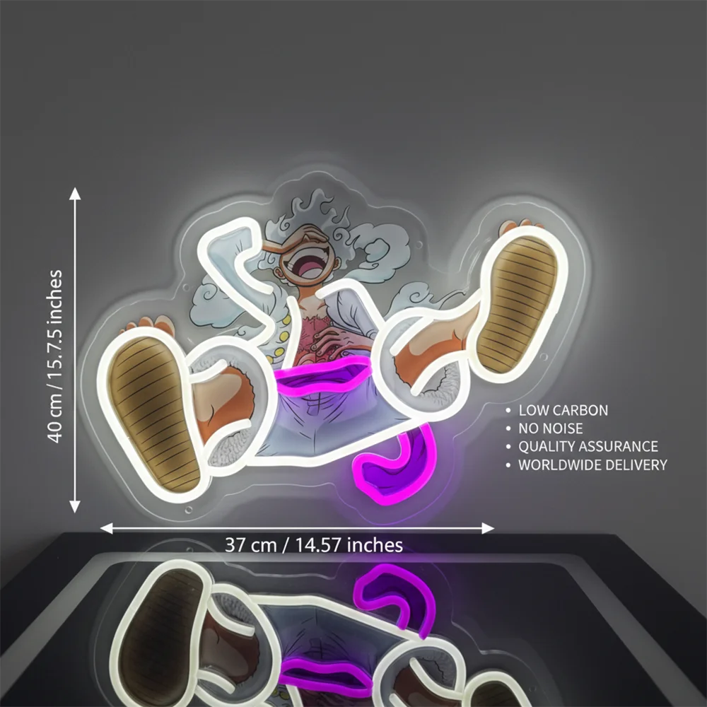 Anime Acrylic Neon LED Light/Lamp One Piece Dragon Ball Artwork for Home Festival Decor Party Bar Hotel Salon Shop,Etc.