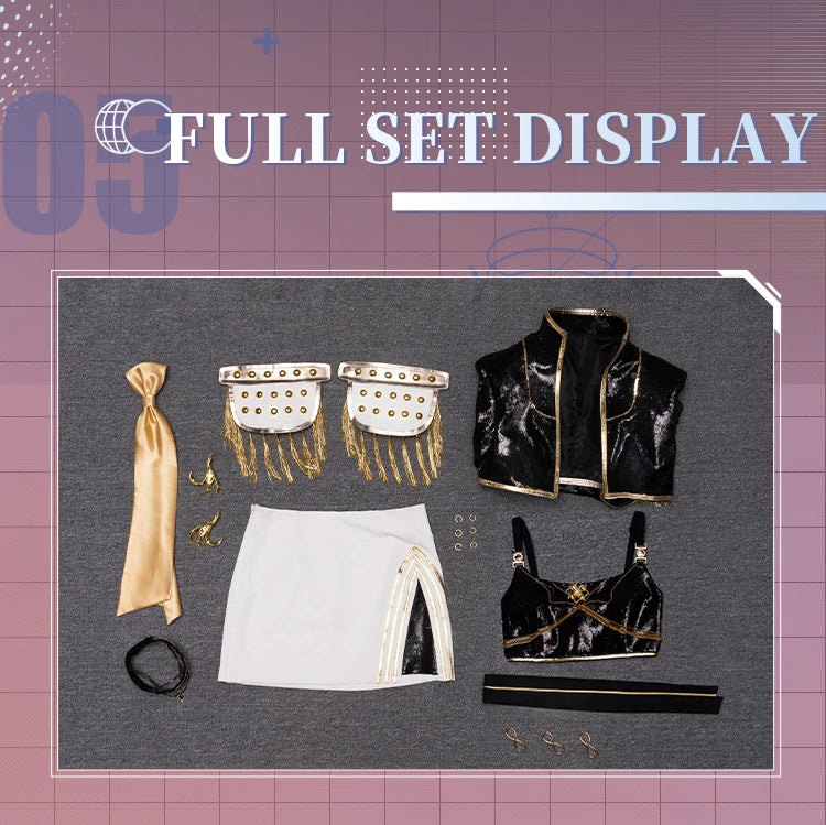 【Last Batch】IN STOCK Rumii Miraa Zoeyy Cosplay Costume【S-3XL】DokiDoki-SR Women Golden Costume Rumii Cosplay Suit Plus Size