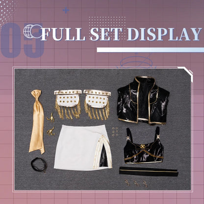 【Last Batch】IN STOCK Rumii Miraa Zoeyy Cosplay Costume【S-3XL】DokiDoki-SR Women Golden Costume Rumii Cosplay Suit Plus Size