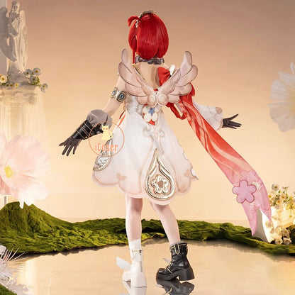 Honkai Star Rail Tribbie Cosplay Costume Wig Dress Uniform Headwear Wings Halloween Party Women Girls Carnival Role Play Props